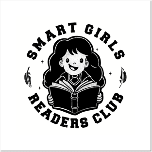 Smart Girls Readers Club Funny Books  - Light Posters and Art